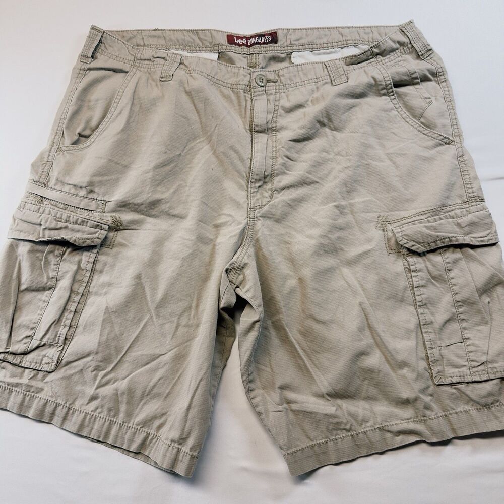 Lee Dungarees khaki cargo shorts 38